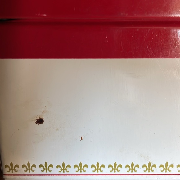 Vtg 1970s Campbell's Soup Metal Tin Storage Box empty holds standard index cards - Picture 5 of 10